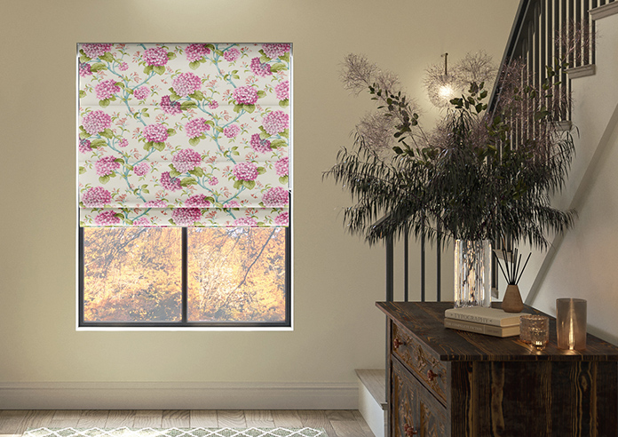 Bouquet Velvet, Wild Rose - Roman Blind - Image 3